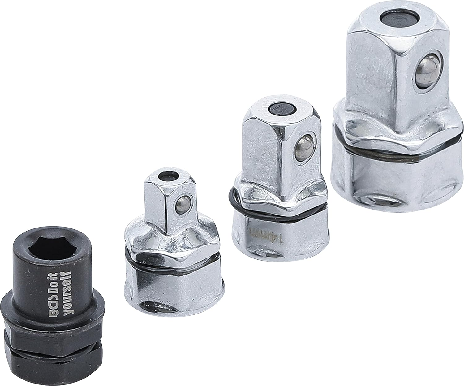 BGS DIY 98210 | Adapter Set for Ratchet Ring Spanner | 4 Pieces image number 2