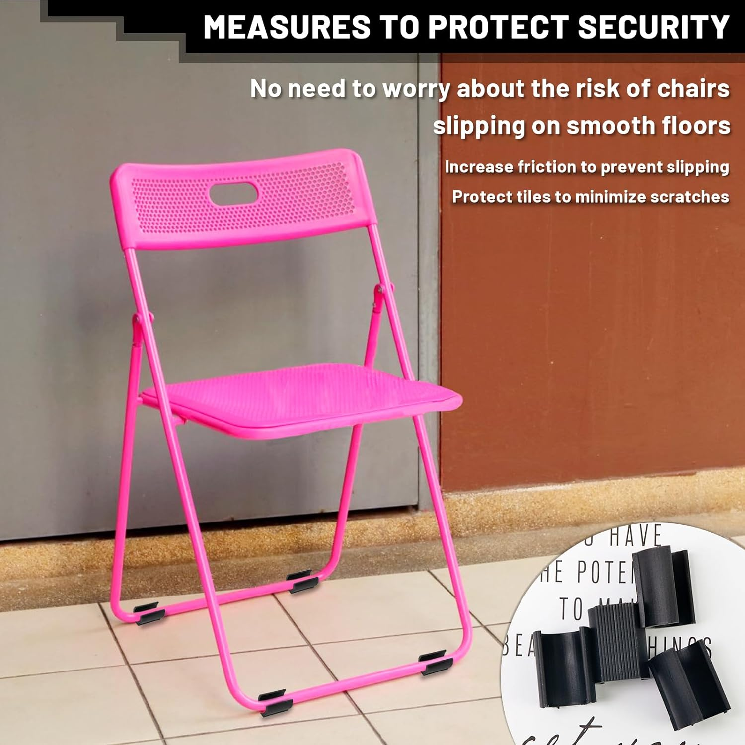 30Pcs Plastic Furniture Feet U Shaped Floor Glides Tubing Caps Cover 25Mm Moisture-Proof and Friction Prevention Furniture Feet Protectors, Non-Slip Chair Leg Tip Protectors for Furniture Leg (25Mm) image number 1