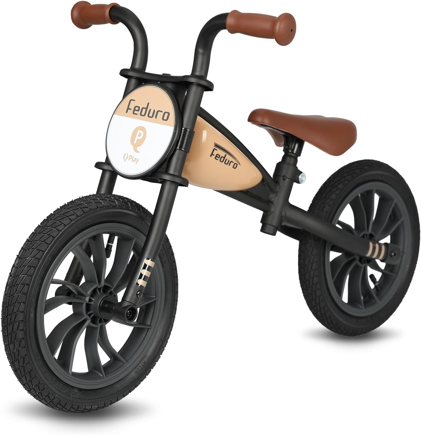 Qplay Kid'S Balance Bikes for Boys & Girls Age 3 to 6 Years Old,12" Toddler Push Bike No Pedal Balance Bicycle with Adjustable Seat -Track Racing Style Gifts Toy