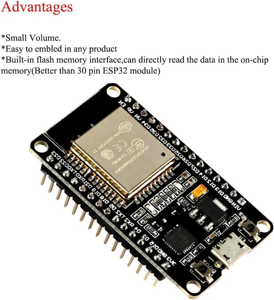 3Pcs ESP-WROOM-32 ESP32 ESP-32S Development Board Dual Mode Microcontroller Processor image number 5