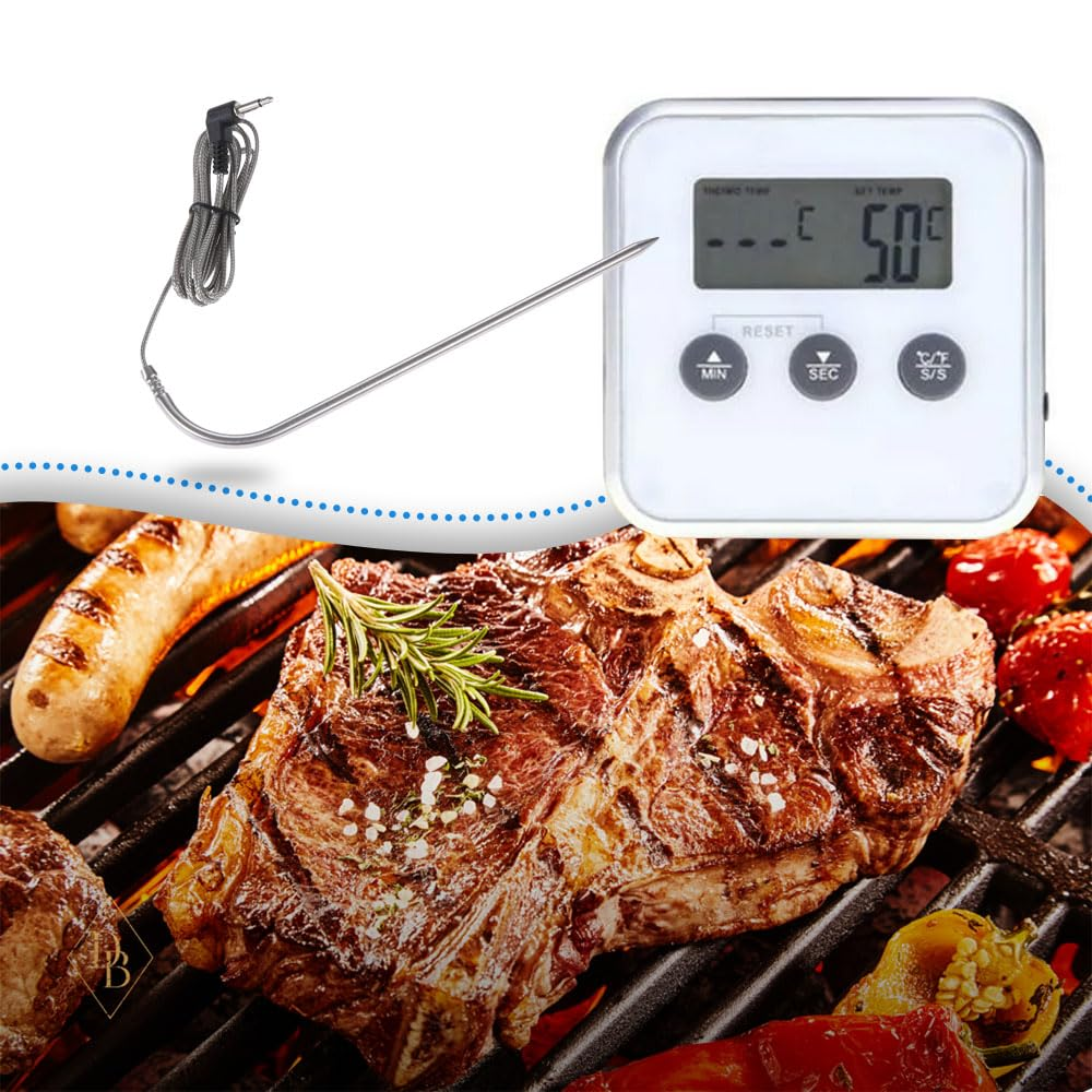 Dophee Meat Thermometer, Upgraded Replacement Temperature Probe Sensor, Compatible with All Pit Boss Wood Pellet Grills, Digital Display image number 4