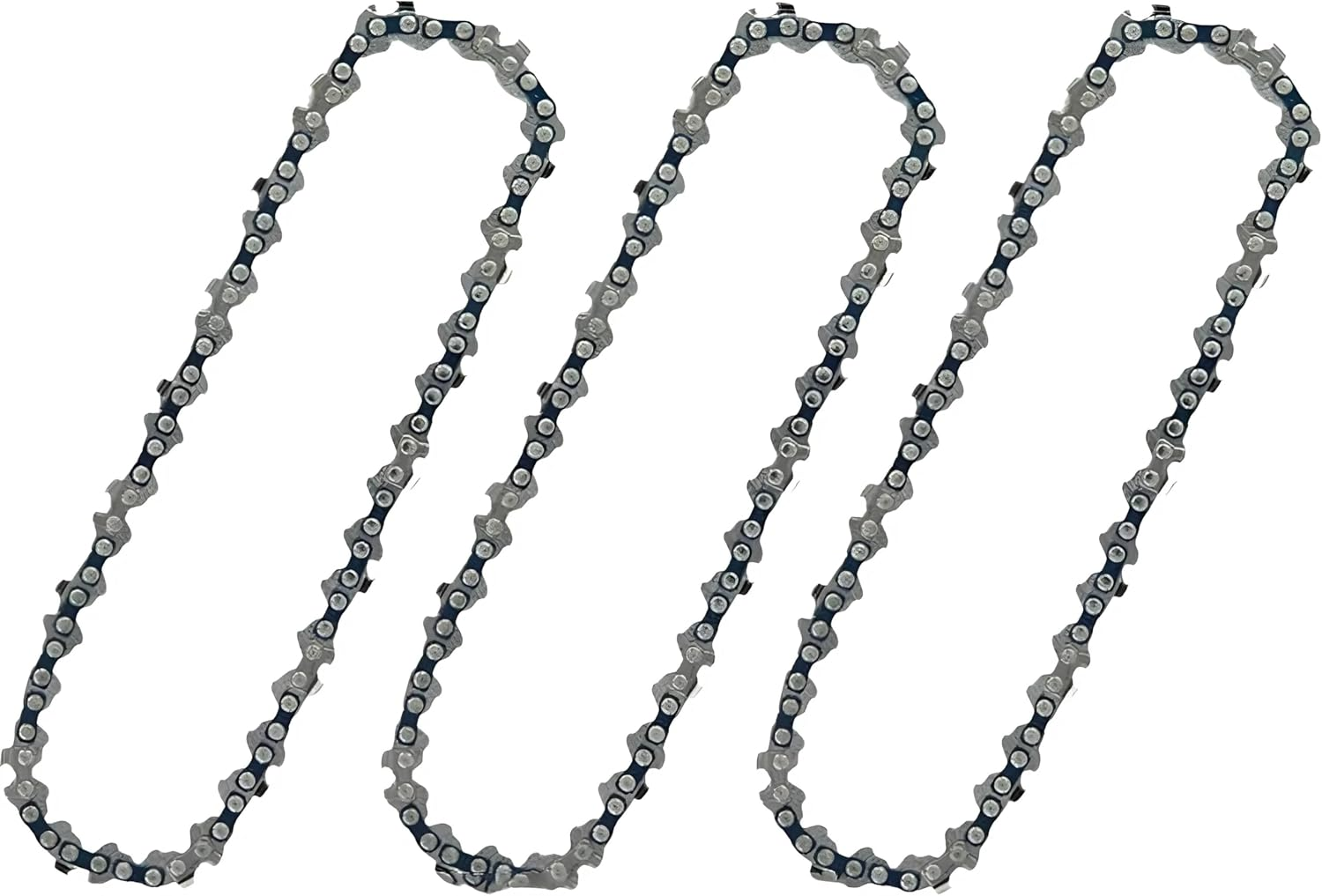 Spendeal [3 Pack] 12 Inch Mini Chainsaw Chain, Replacement Chains for Cordless Electric Portable Mini Chainsaw, Guide Saw Chain for Wood Branch Cutting Mini Chainsaws image number 6
