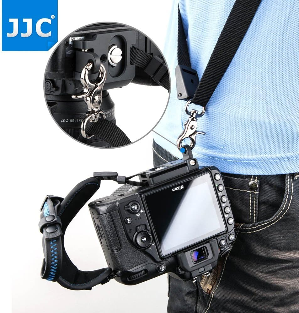JJC L Size Mirrorless DSLP Camera Hand Strap Grip for Canon EOS R8 R10 R7 5D Mark IV III 7D 6D R5 Mark II 4000D 2000D 90D 80D Rebel T8I T7 T7I ZR Z50II Z5II Z F Z 30 D850 D780 D7500 D5600 P1100 P1000 image number 1