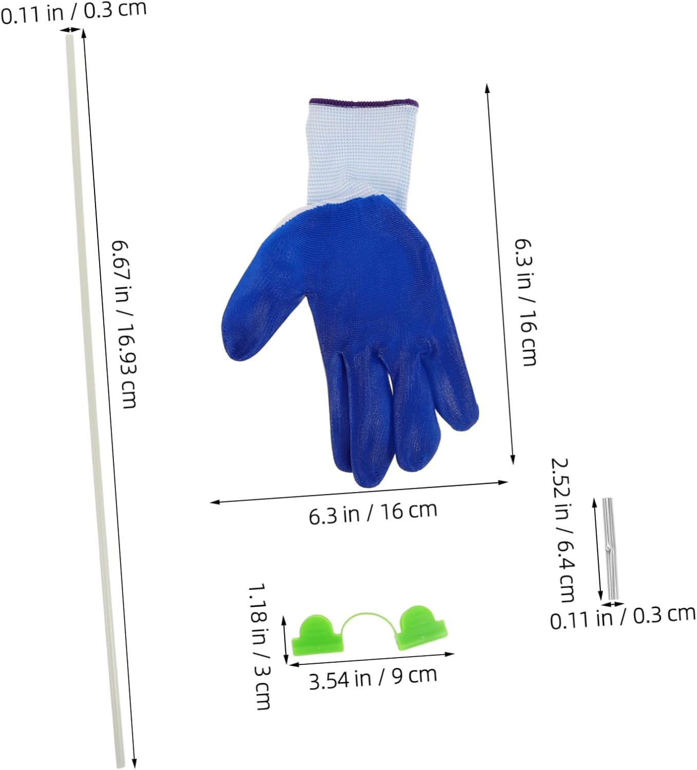 FONDOTIN Garden Flower Bed Support Stakes Greenhouse Holder Raised Bed Hoops Garden Tunnel Hoops Row Cover Gardening image number 5