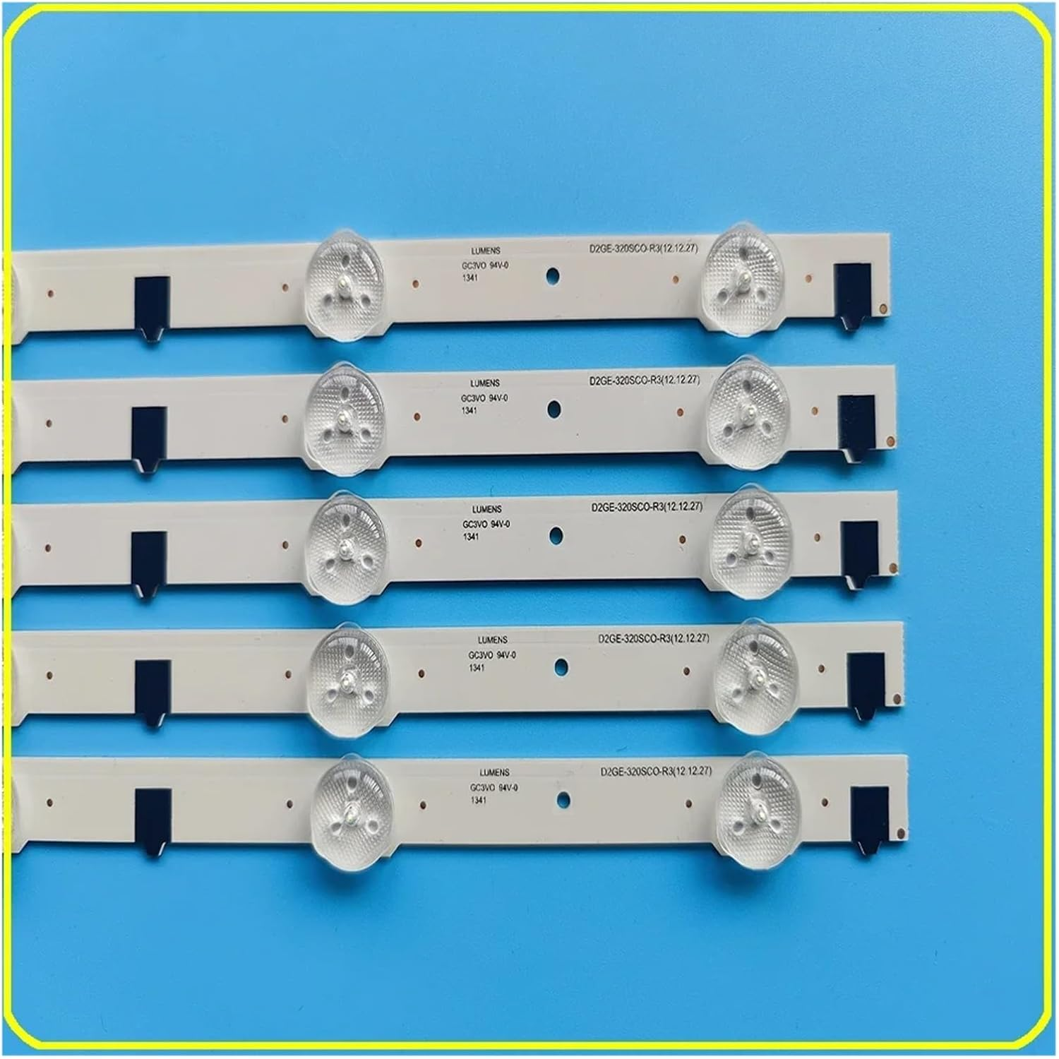 LED Strip for Sam/S.Ung UE32F4000AW UE32F5000AK UE32F5030AW UE32F5300AW UE32F5300AK TV LED Backlight Strip Kit 9 Lamp Lens 5 Bands (Color : Aluminum Substrate, Size : 5 Set - 25 Pcs) image number 3