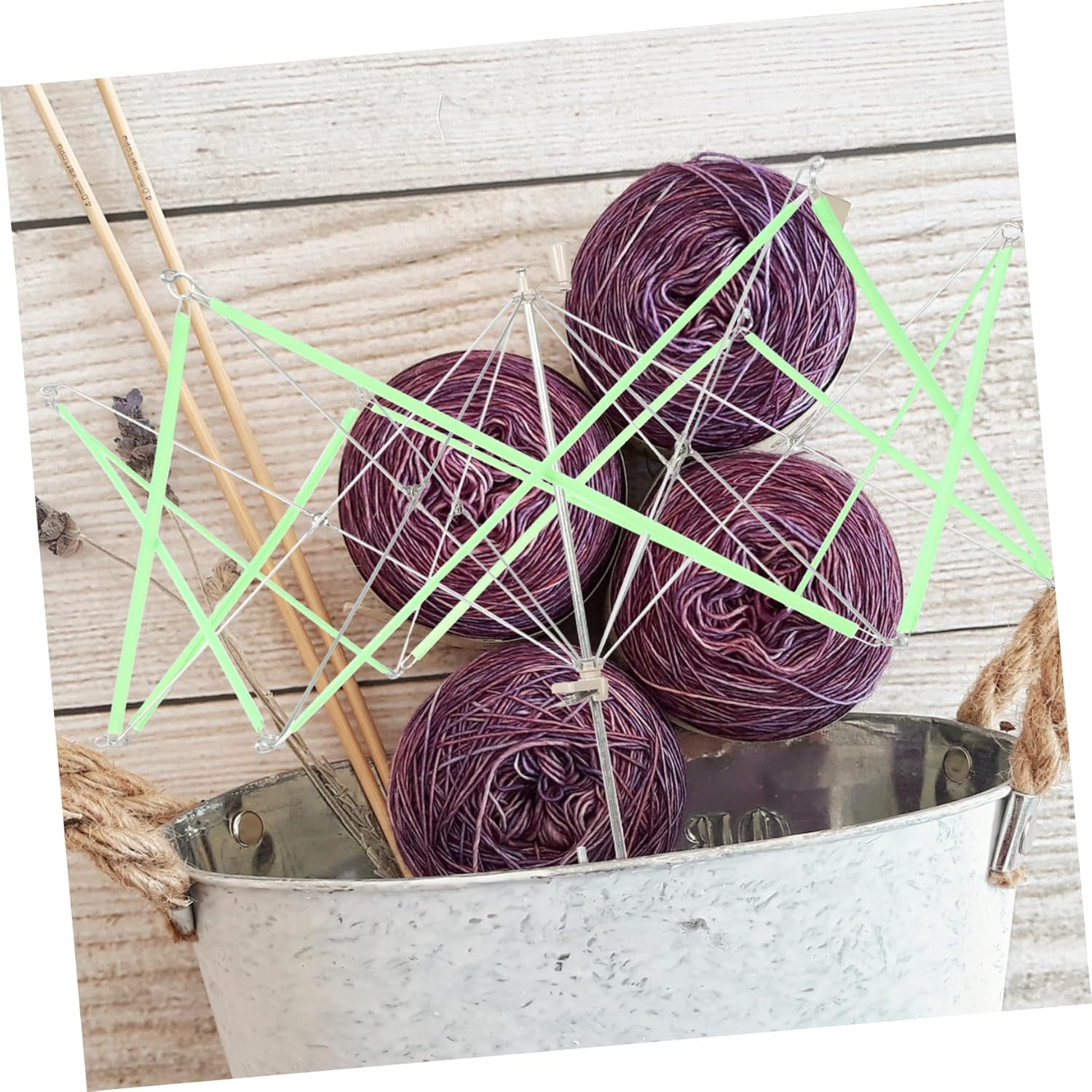 OHPHCALL Umbrella Swift Yarn Winder Essential Yarn Winder Yarn Winding Accessory Yarn Swift Tool Yarn Hank Reusable Yarn Rack Ball Making Tools Yarn Skein Yarn Winder Tool image number 2