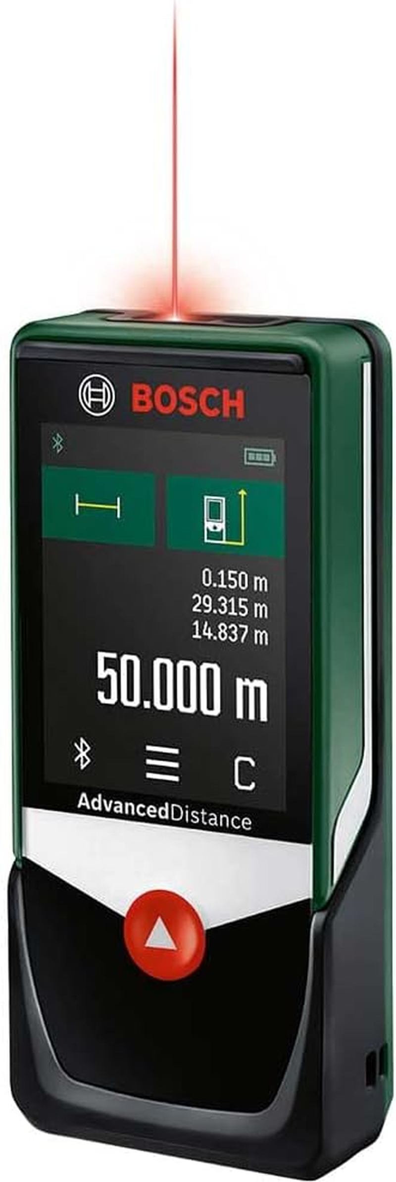 Bosch Home & Garden Digital Laser Distance Measure PLR 50 C 50M (Measuring up to 50M, Protective Case, Hand Strap, 3 X AAA 1.5 V Batteries Included, in Box) image number 4