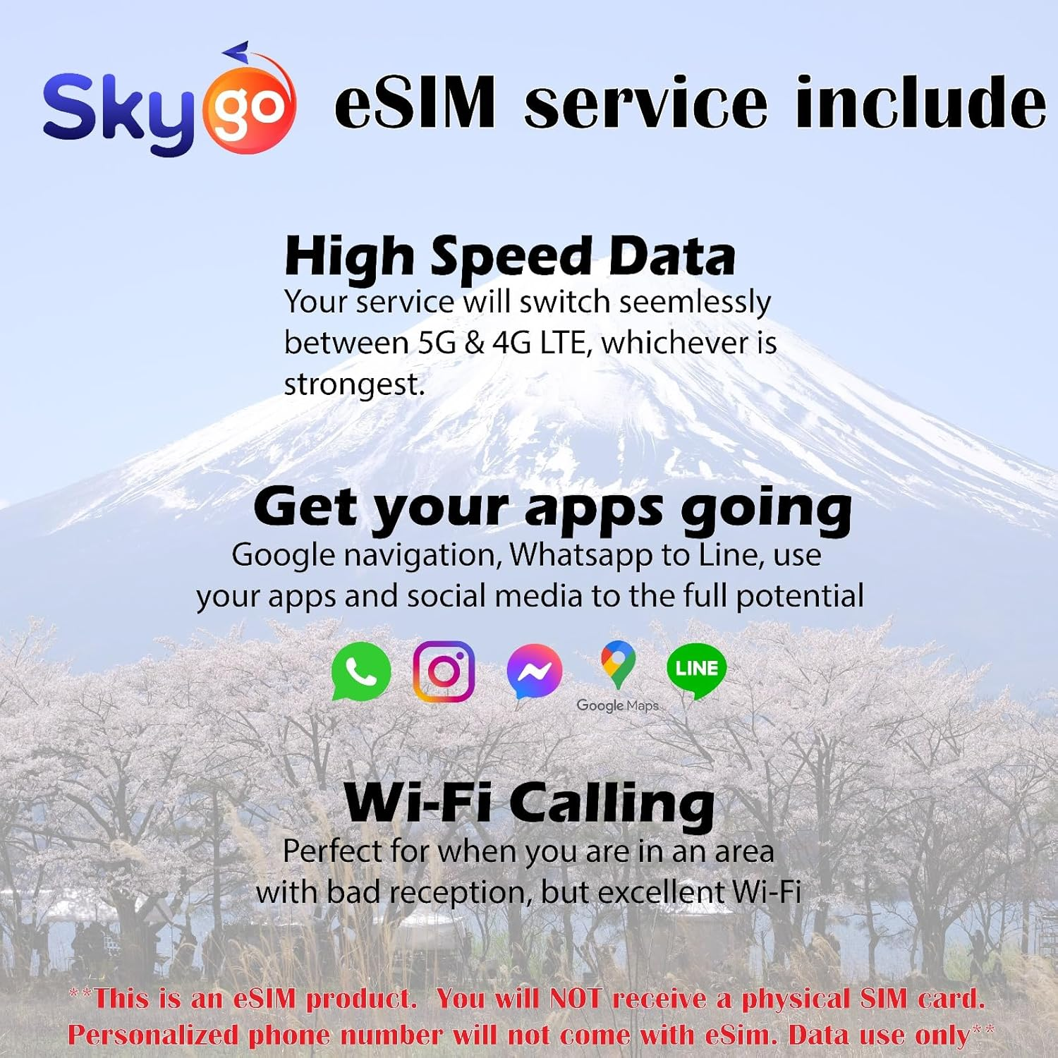 Skygo Esim| Europe for 30Days| Total 15GB| 40+ Countries Prepaid Esim 500MB 5G Data & Unlimited Data | Personal Global SIM | REFILLABLE! image number 4