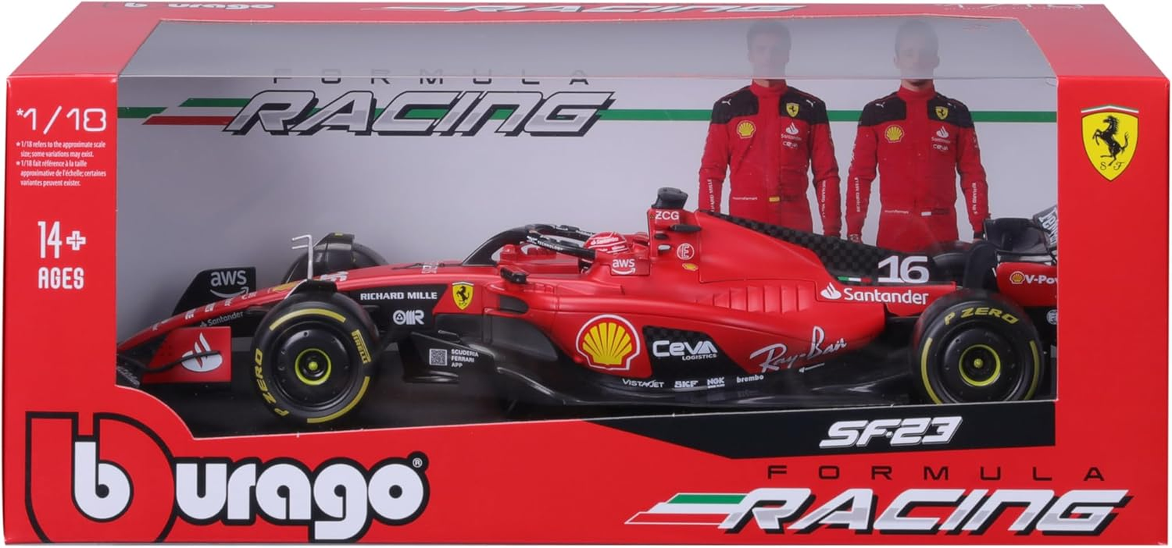 BBURAGO - Iron SF-23 - Season Car F1 2023-1/18 image number 2