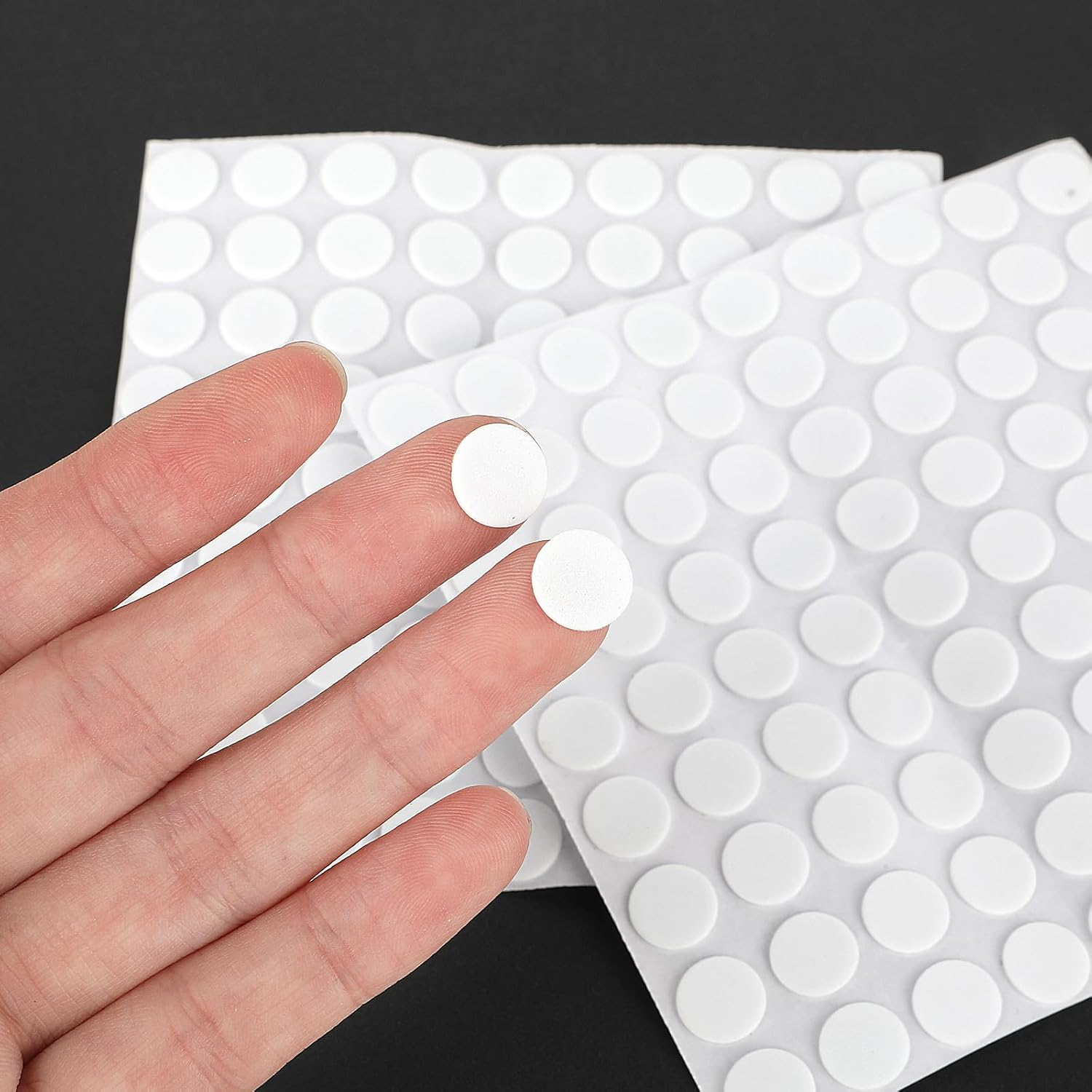 Pack of 261 Foam Rubber Feet Self-Adhesive Felt Sheet round Rectangular Furniture Stoppers Non-Slip Felt Doors Foam Felt Gliders for Furniture Feet, Chair Legs, Sofas image number 4