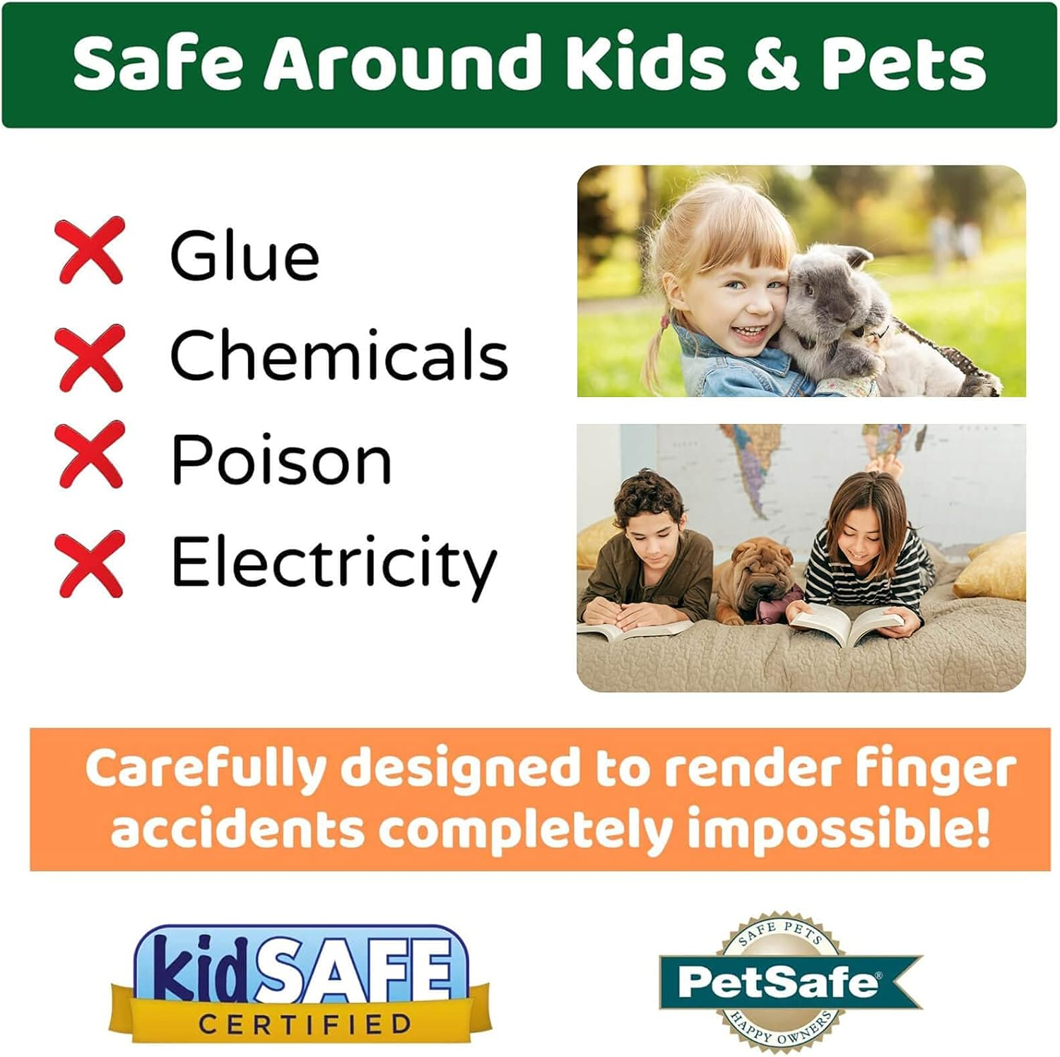 Mouse Trap, Humane Traps for Indoors, Rodent Trap High Sensitive No Kill, Mousetrap Poison Substitute Friendly Kids & Pet, Professional Mice Catcher Reusable Easy to Use (Black)