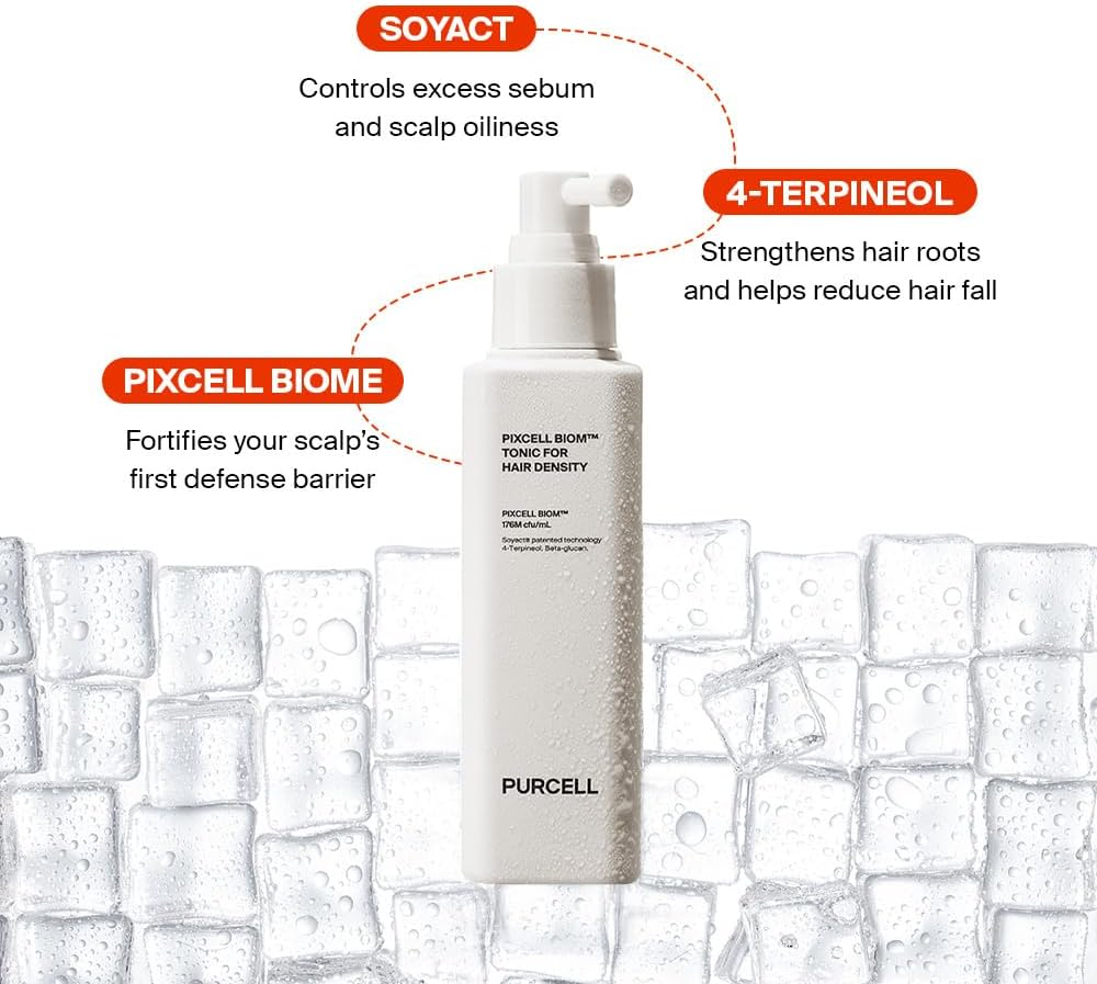 PURCELL Pixcell Biom Scalp Tonic for Hair Density &ndash; Formulated with Soyact and 4-Terpineol for Scalp Barrier (4.39 Fl Oz / 130 Ml) image number 2