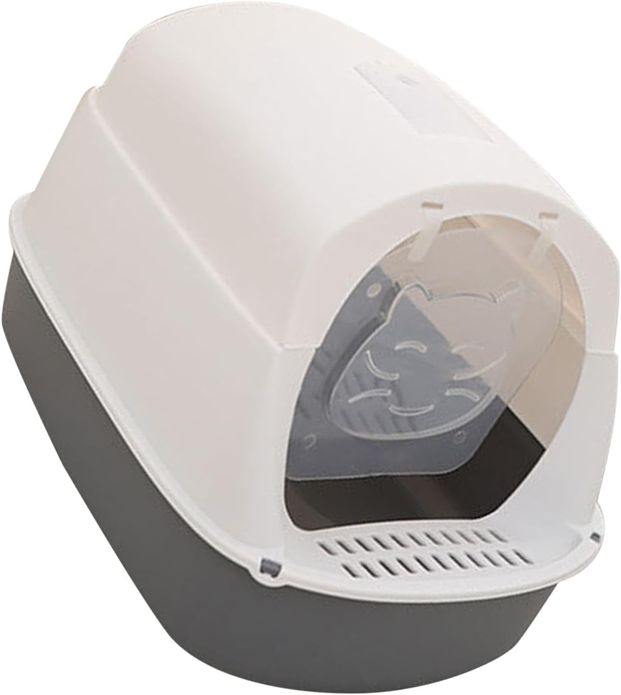 Enclosed Cat Litter Box, Sturdy Structure Odor Proof Scratch Resistant Kitten Toilet Box Cat Potty, Portable Cat Toilet Enclosed Litter Box Kitten Toilet for Indoor Cats Grey image number 5