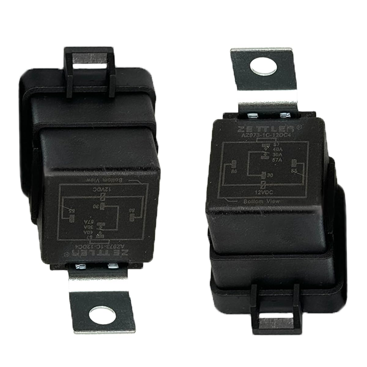 2 Pack Power Trim Tilt Relay AZ973-1C-12DC4,12V 40A SPDT Relay for Mer-Cury Outboard Motor Replaces image number 2