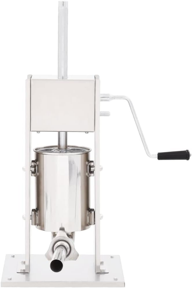 Manual Sausage Stuffer Silver 3 L Stainless Steel Kitchen Tool Meat Maker image number 1