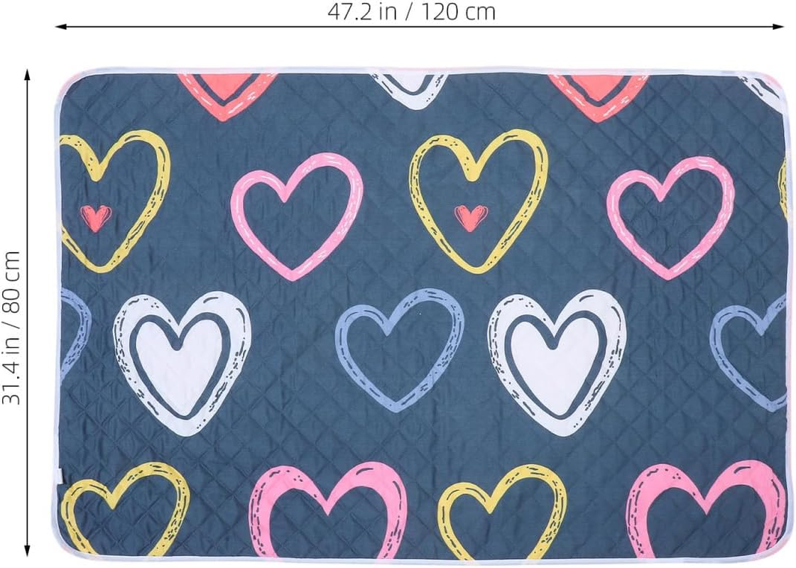 Healeved Large Reusable Bed Pad Thickened Protector for Boy Girl Adults Elderly Washable Comfortable Barrier against Bed Wetting