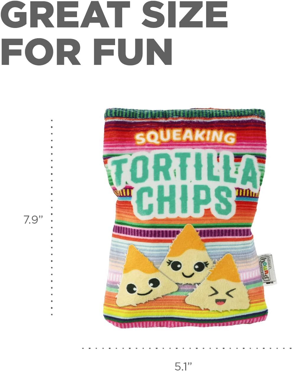 Outward Hound Snack Bag Tortilla Chips Puzzle Squeaky Dog Toys image number 4