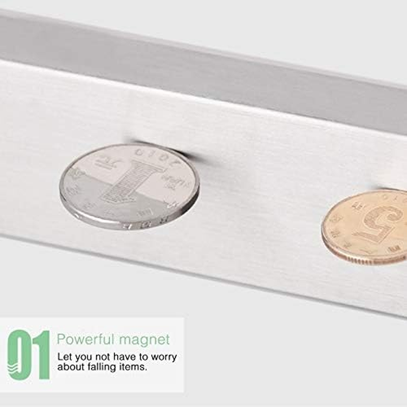 Kitchen Shelf Kitchen Free Punching Wall-Mounted 304 Stainless Steel Magnetic Knife Holder, Size:41X4X1.5Cm Kitchen Shelf image number 2