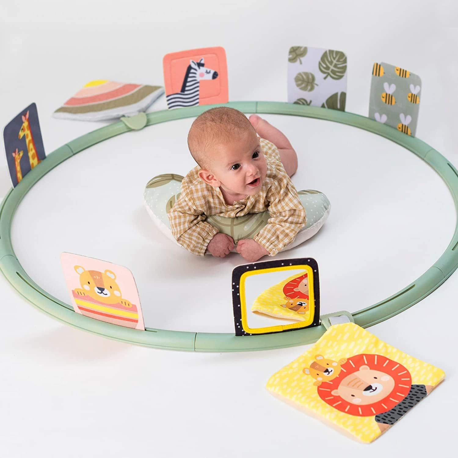 Taf Toys Tummy Time Trainer for Newborns & Babies, Developmental Activity Center with Detachable Pillow & Toys Encourage Baby&rsquo;S Senses Development, Fine & Gross Motor Skills & Eye-Hand Coordination. image number 5