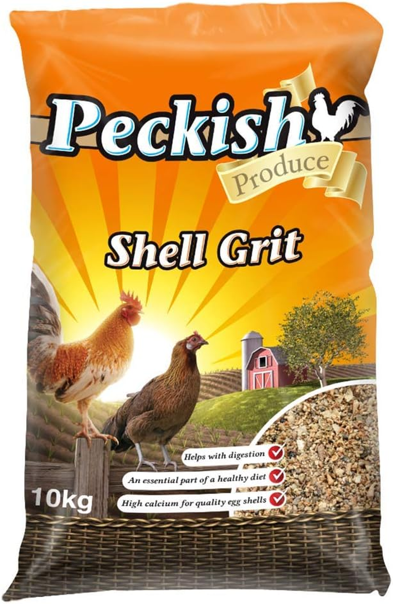 Peckish Poultry Grit 8Kg - Essential for Quality Egg Production, High Calcium Content, Aids Digestive System - Perfect for Laying Birds' Diet & Digestive Health