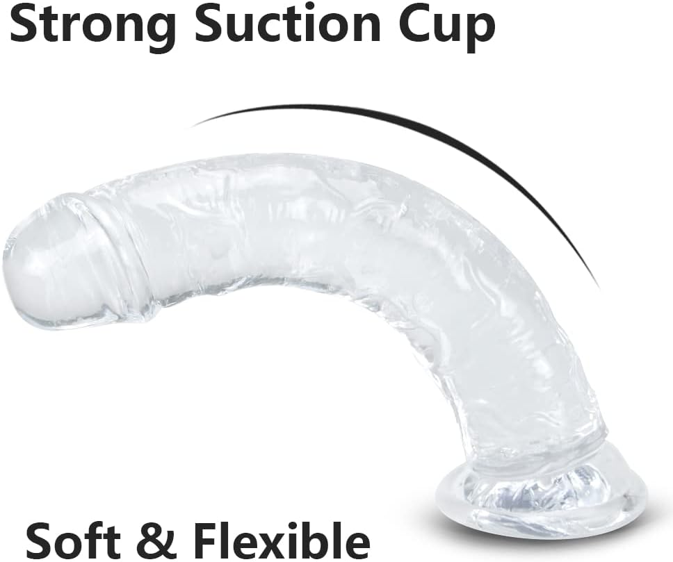9.8 Inch Realistic Dildo, Body-Safe Material Lifelike Huge Penis with Strong Suction Cup for Hands-Free Play for Women or Men image number 3