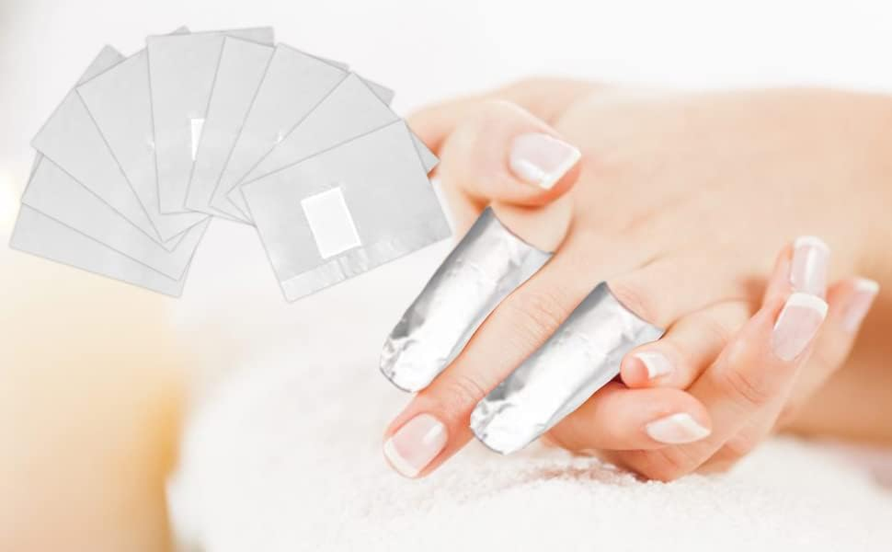 Manicure Towel Remover Tin Foil Nail Polish Film Remover Aluminum Manicure Soak Remover Gel Nail Polish Remover Foil Film Suitable for Manicure Removal image number 6