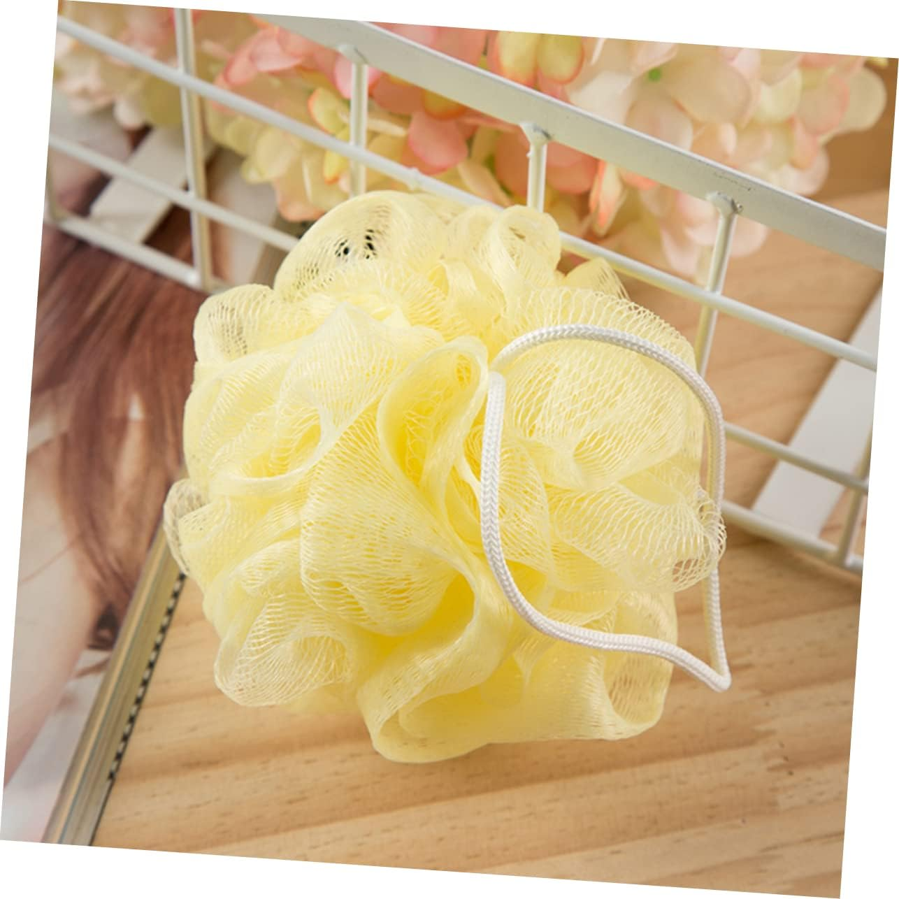 Outanaya 16Pcs Solid Mesh Body Scrubber for Gentle Exfoliation Cleansing Mixed Bath Sponge for Men Women image number 1