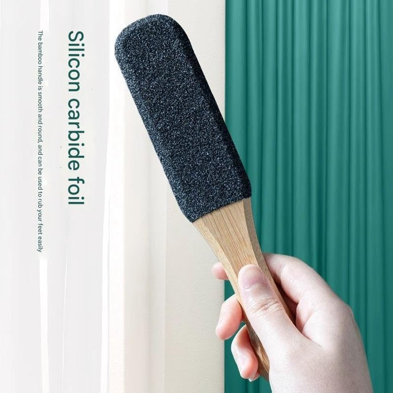 Foot File Callus Remover Foot Scrubber,Professional Pedicure Foot Rasp Removes Cracked Heels,Dead Skin,Corn,Hard Skin,Pumice Stone for Feet Scraper File Brush Tools for Wet and Dry Feet (Black, One Size) image number 4