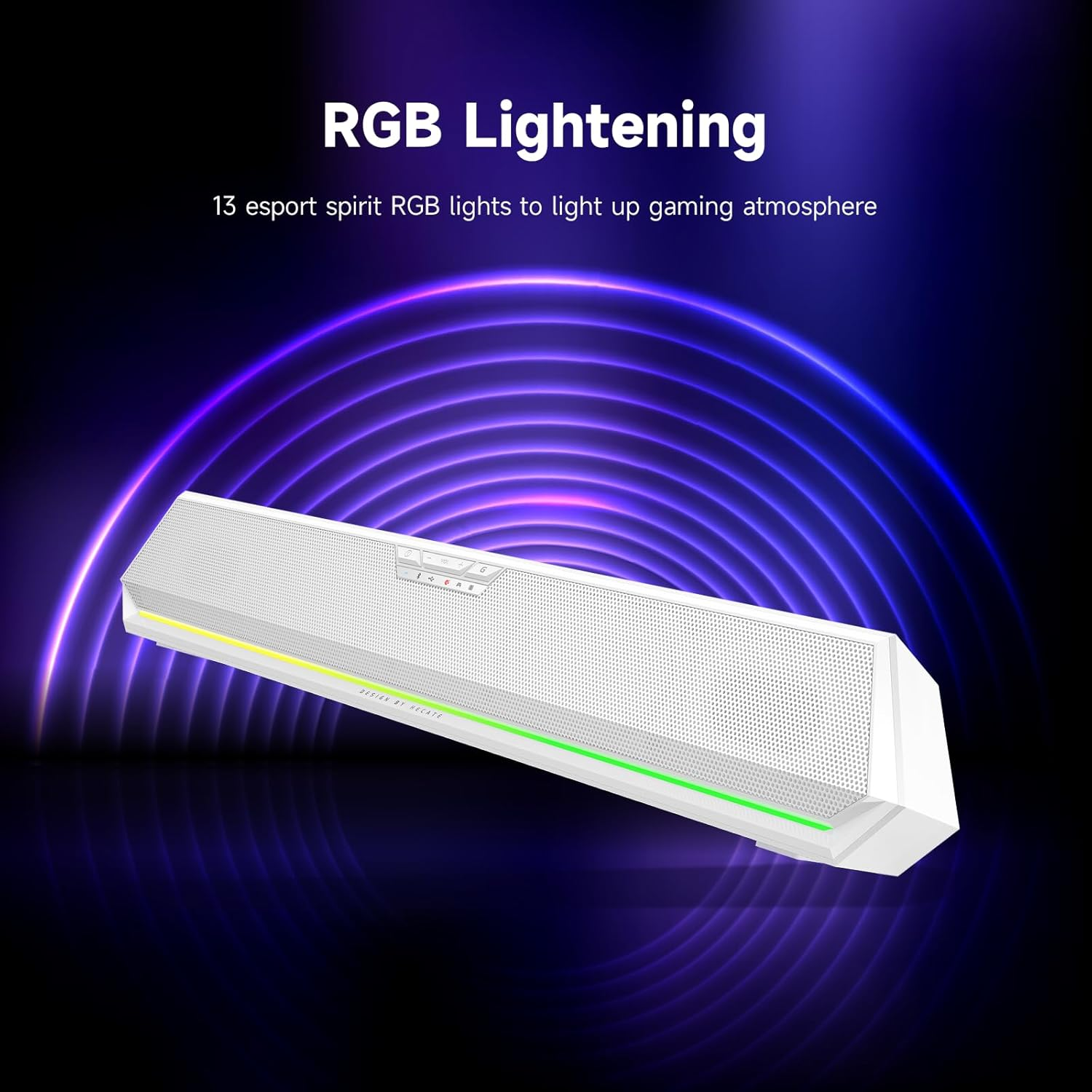 Edifier G1500 7.1 Surround Gaming Sound Bar, White image number 3