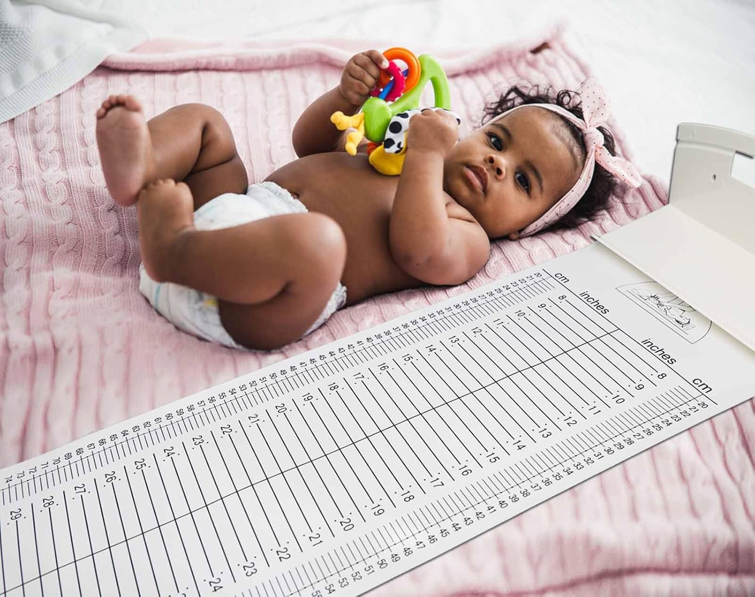 Baby Height Measuring Mat & Growth Chart - Infantometer Height Ruler for Newborns, Toddlers & Infants - Pediatrician Recommended Growth Chart for Home Use & Visits image number 5