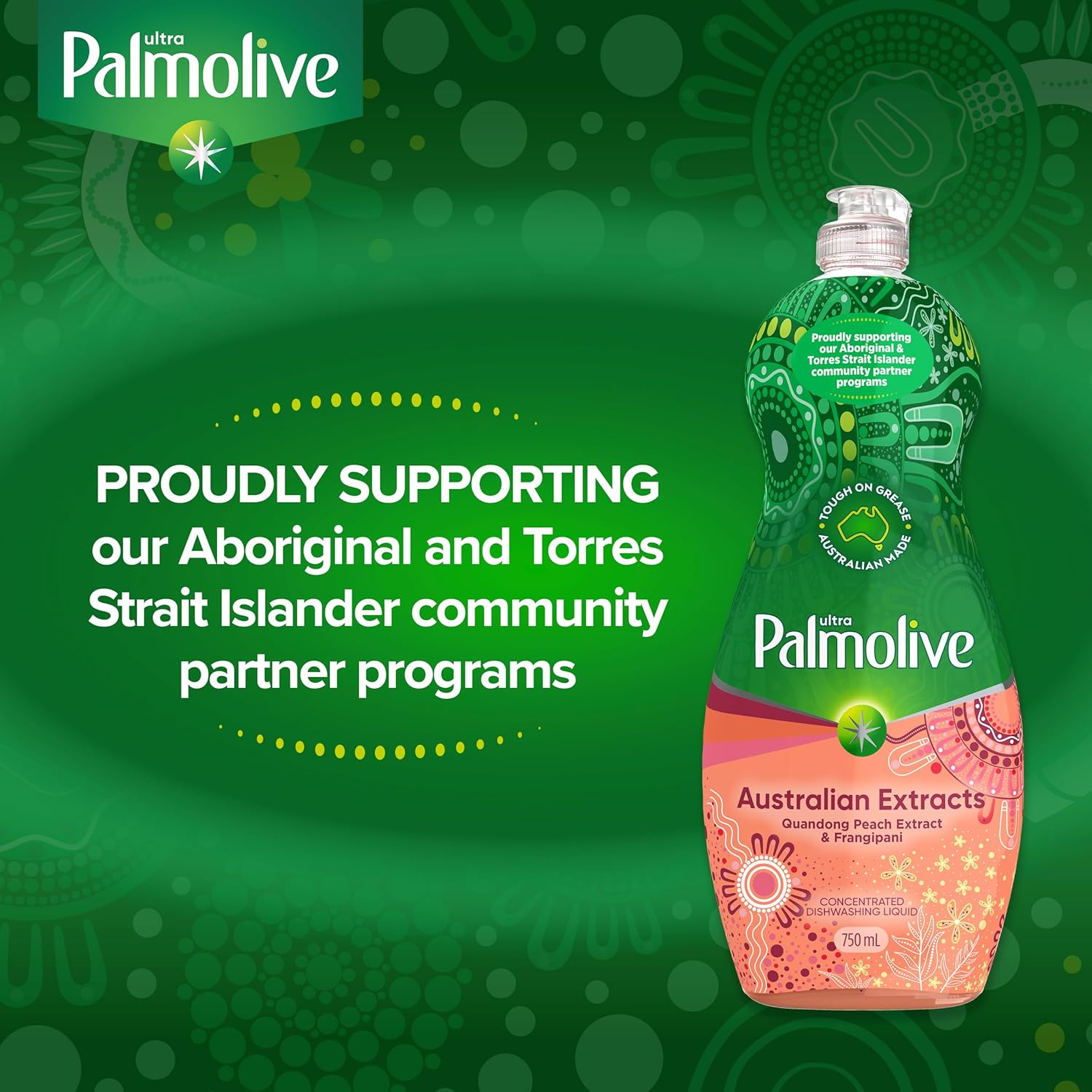 Palmolive Dish Ultra Australian Extracts Dishwashing Liquid, Quandong Peach Extract and Frangipani 750Ml image number 6