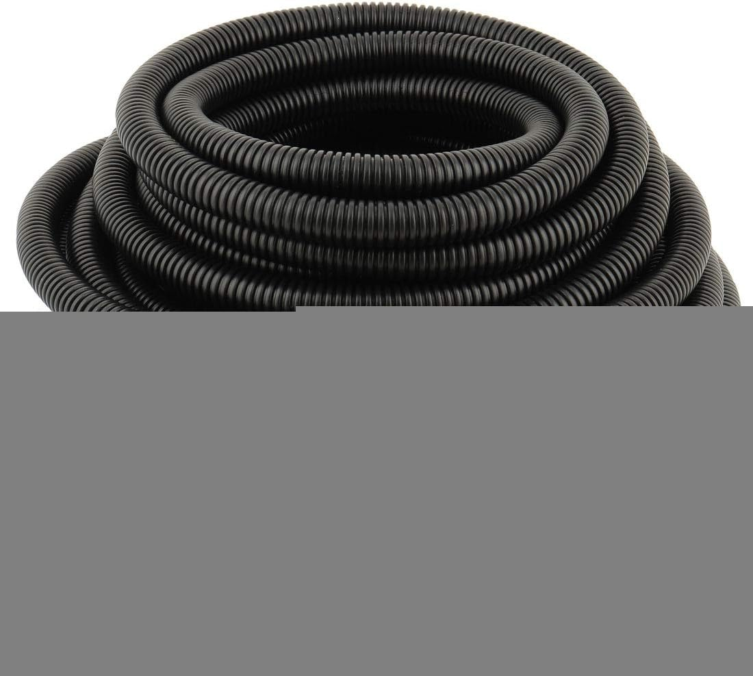 Aexit Corrugated (Electrical Equipment) Cable Conduit Tube Pipe 15.8Mm X 15Mm Dia 35.4Ft (17Ry631Qf670) Long Black image number 1