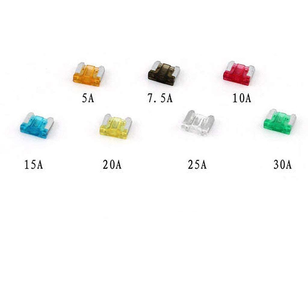 Auto Mini Size Blade Fuse 70Pcs 5A 7.5A 10A 15A 20A 25A 30A Assortment Set for Car Truck Motor ATM Box, Add-A-Circuit Fuse Holder, APS ATT Low Profile ATM LP FUSETAP ｡ｭ image number 1