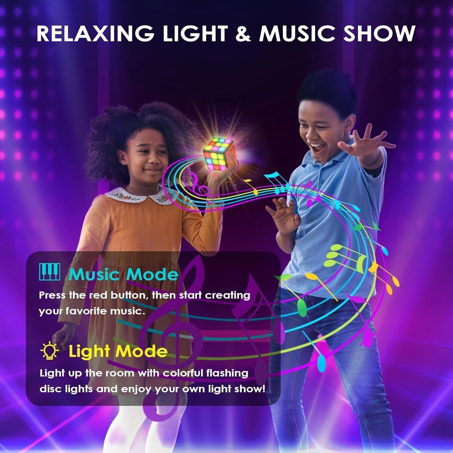 Handheld Game Cube, 7-In-1 Fun Brain Memory & Speed Games for Kids, Christmas Birthday Gifts for Boys Girls Ages 6-12+ Years Old, Cool Electronic Toys for Kids Teens Adults (Modern)