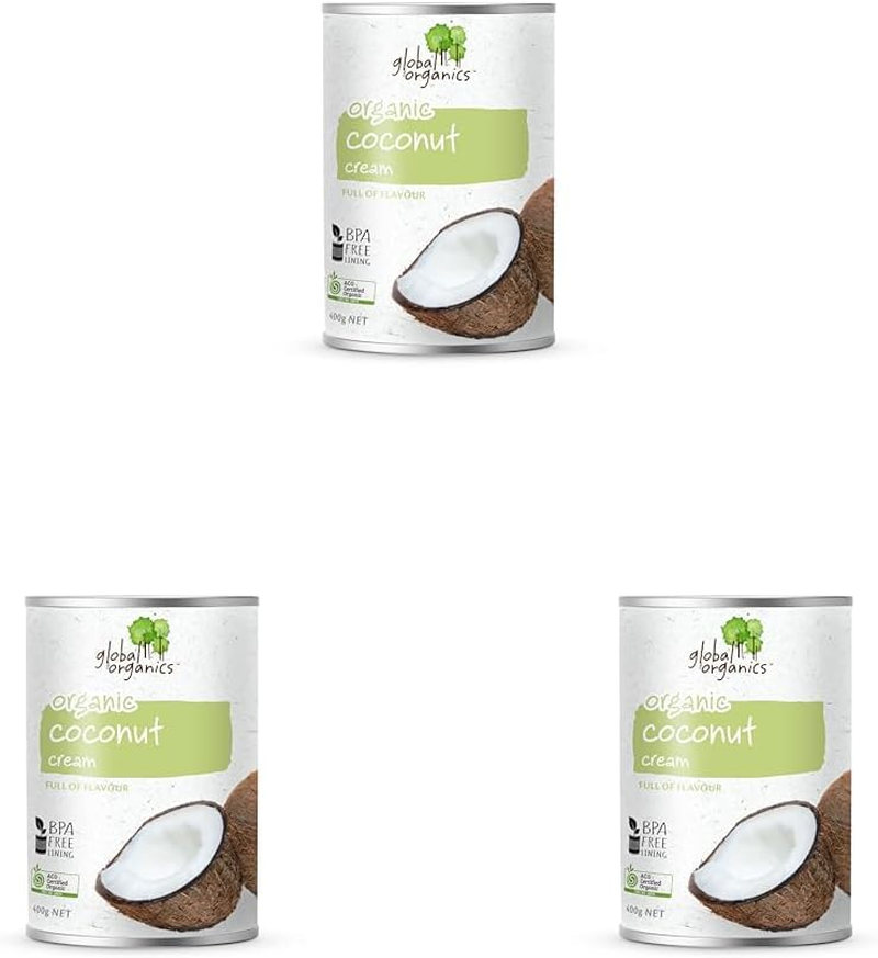 Global Organics Coconut Cream Can G/F 400 G image number 1