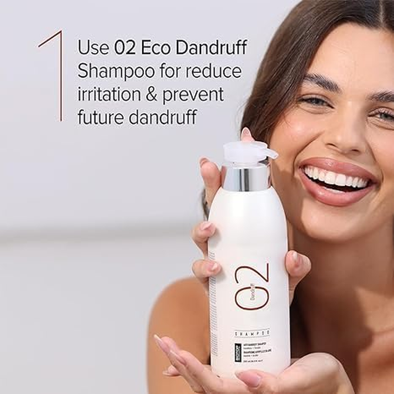 Biotop Professional 02 Shampoo Eco Dandruff | Enriched with Vitamin B5 to Hydrate, Nourish & Soothe the Scalp |Paraben, SLS & Sulfate Free | anti Dandruff Shampoo for Men & Women