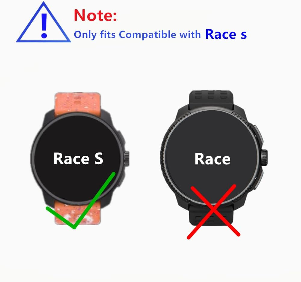 MIHENCE Compatible for Suunto Race S Screen Protector, 9H Anti-Scratch Tempered Glass Protective Film for Race S Smartwatch (3PCS), Transparent image number 4