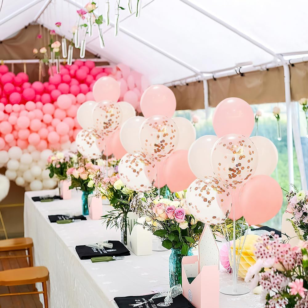 8 Sets Balloon Stand Kits, Balloon Sticks Holders with Base for Table Graduation Birthday Baby Shower Gender Reveal Party Decorations image number 3