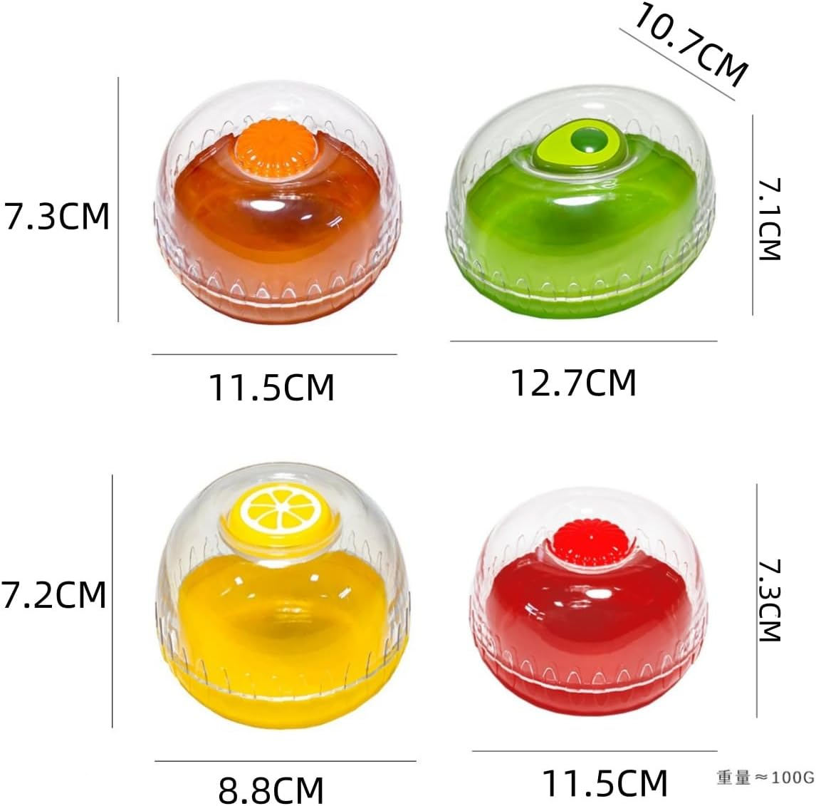 WUWFKUI Avocado Saver and Tomato Holder - Set of 4 Reusable Storage Containers for Fridge - Ideal for Apples, Garlic, Onions, Tomato, Lemons image number 4