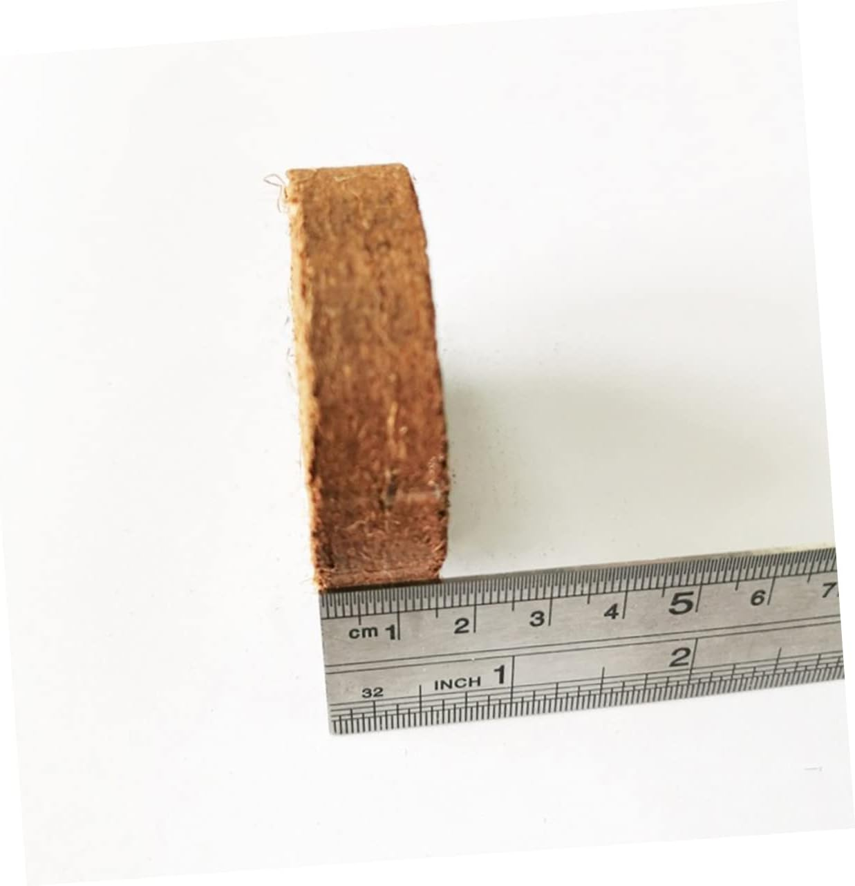 OFFSCH Coconut Fiber Nutrient Soil Blocks for Gardening Supplies Balcony Planting 5Pcs Compressed Natural Soil Medium with Rich Nutrients for Flowers and Vegetables Growing image number 3