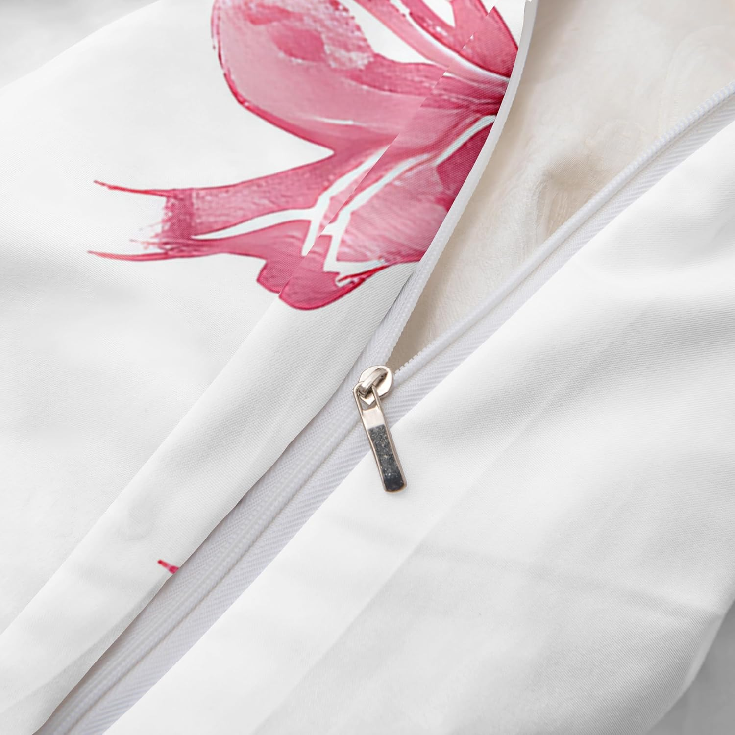 Herside Girls Pink Duvet Cover Set Super King Pink Kawaii Bowknot Design Ultra Soft Microfibre Easy Care Bedding Set 3 Pieces Quilt Cover for Adult Women Bedroom Decor with Zipper Closure image number 1