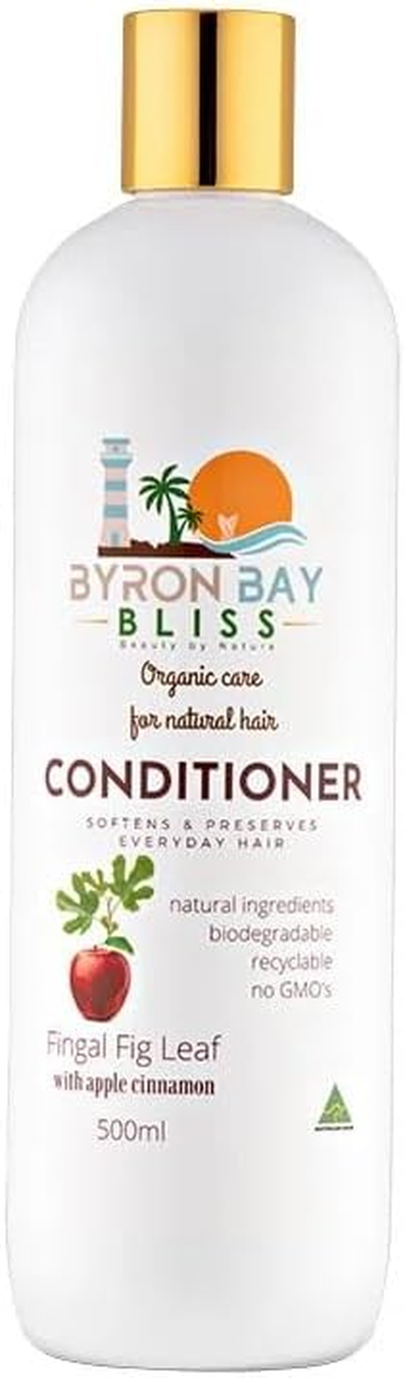 Byron Bay Fingal Fig Leaf & Apple Cinnamon Hair Conditioner | Organic Deep Repair Treatment with 7 Organic Oils & Shea Butter | Australian Made | 500Ml/16.9 Fl Oz image number 1
