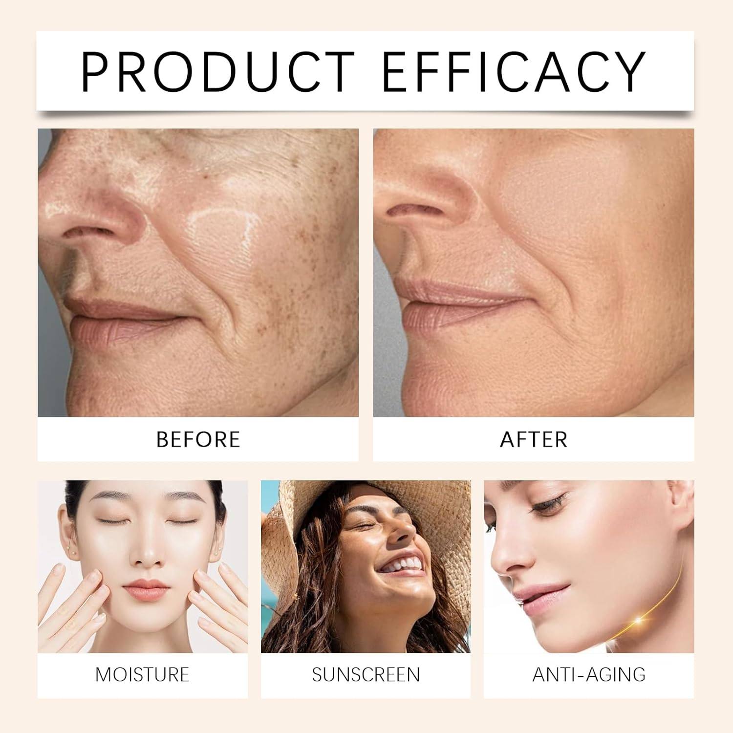 Neutrain 4 in 1 Foundation, Color Changing Foundation, Flawless Finish 4 in 1 Medium Full Coverage Concealer, Comparison Color Changing Mature Skin (2) image number 4