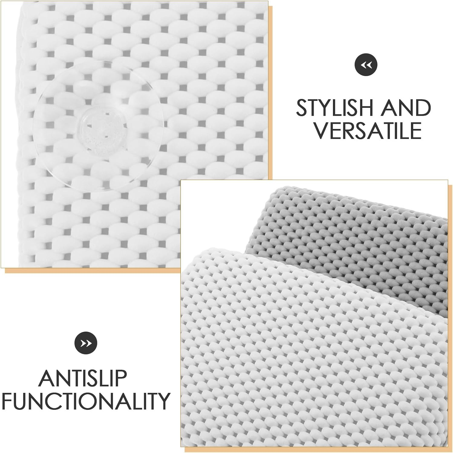 2Pcs Spa Foam Bath Pillow Nonslip Suction Cup Bathtub Head Rest Neck Cushion Accessories for Women Men Shower Hotel Swimming Pool image number 5