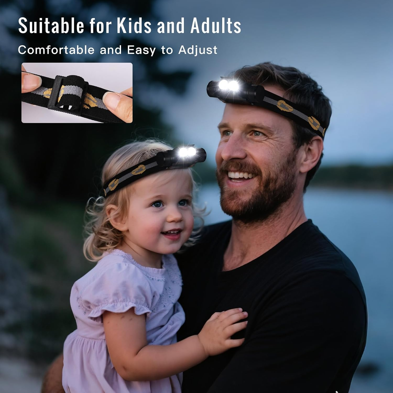 Sofirn Headlamp Rechargeable, 1200 Lumens Headtorch with Bright LED, Waterproof, Adjustable Headband for Kids and Adults, for Camping, Running, Hiking, Emergency, Outdoor, Hard Hat image number 2