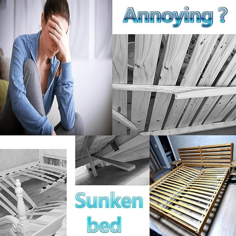 4 Pcs Adjustable Bed Legs Bed Frame Center Support Adjustable Height Support Retainer Bed Riser Bed Center Slat Support Leg for Table Bed Cabinet Bed Frame Feet Hardware Bed Support Legs Hardware image number 2