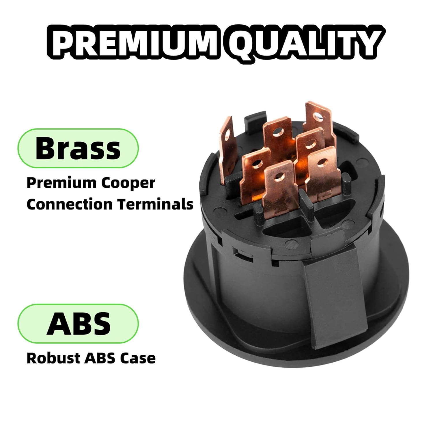 532193350 Ignition Switch with 2 Keys 4 Position 7 Terminals for AYP, Husqvarna, Craftsman, Sears, Poulan Lawn Mower Rider - Replaces 6900-49P1 33457 21546319 448017800 193350 725-07527 705064 image number 5