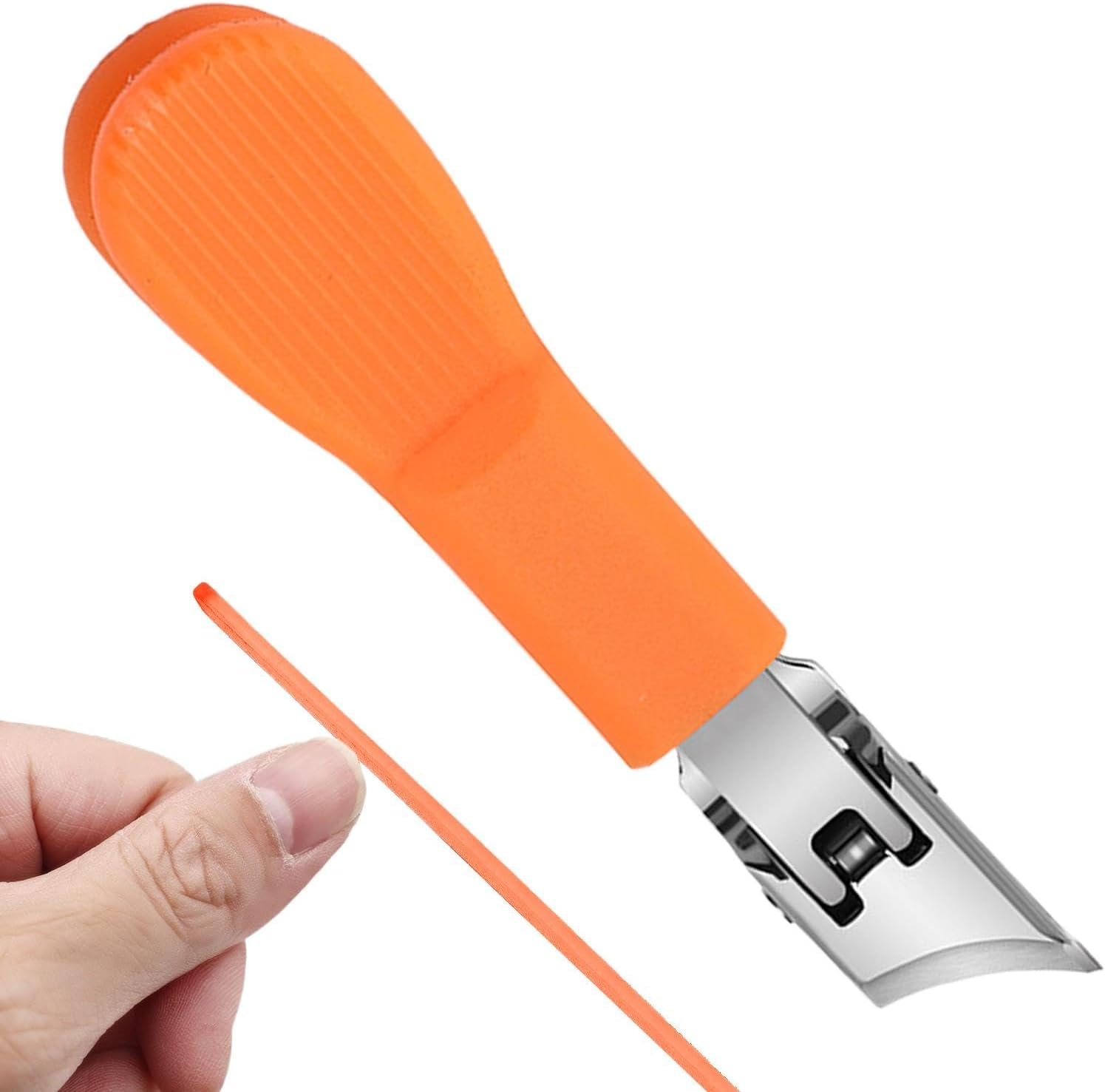 Professional Nail Clippers | Wide Jaw Opening Heavy Duty Toenail Clippers,No Splash Nail Cutter Slanted Long Handle Fingernail Trimmer for Women image number 4