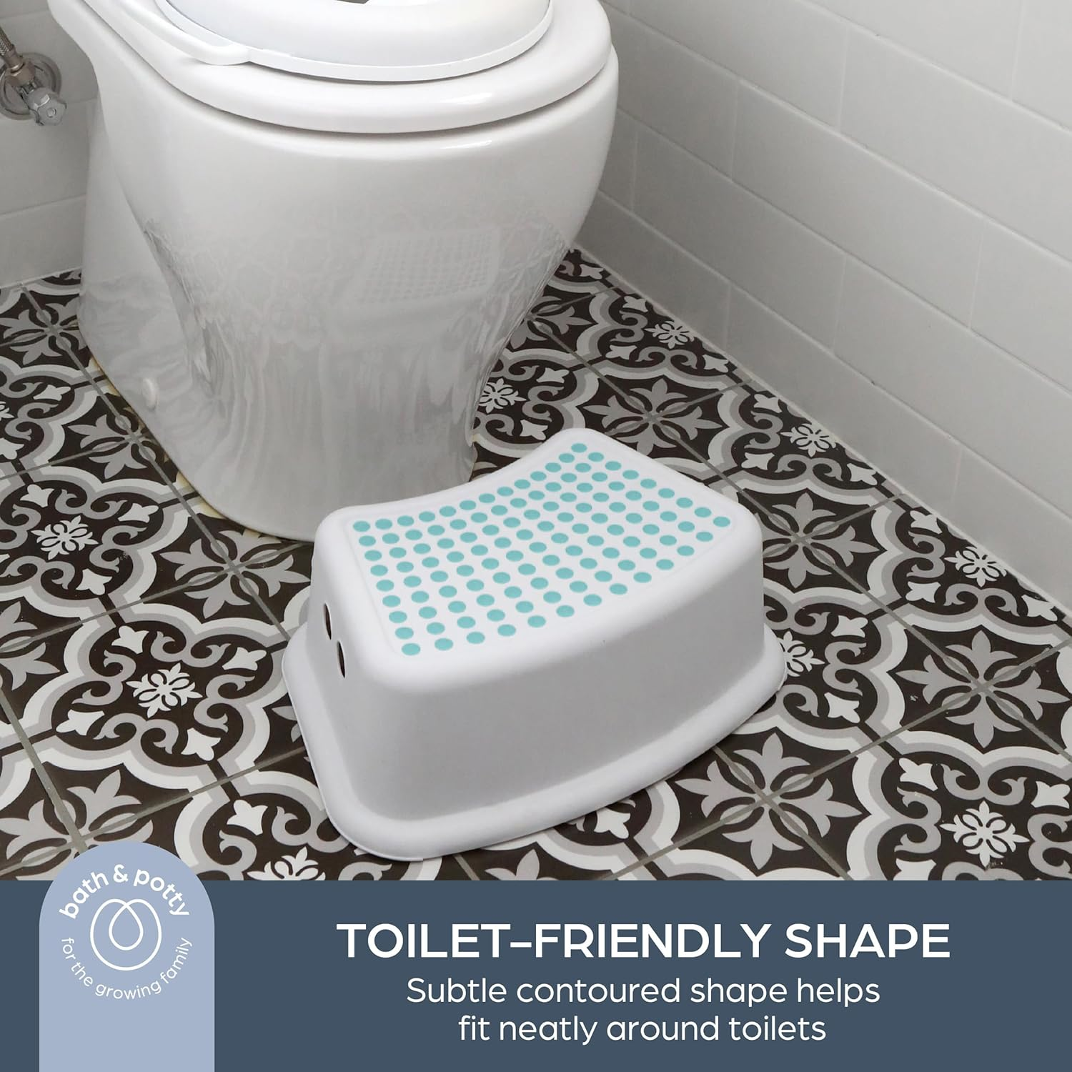 Dreambaby Step Stool for Kids - Non-Slip Base and Contoured Design for Toilet Potty Training and Sink Use image number 1