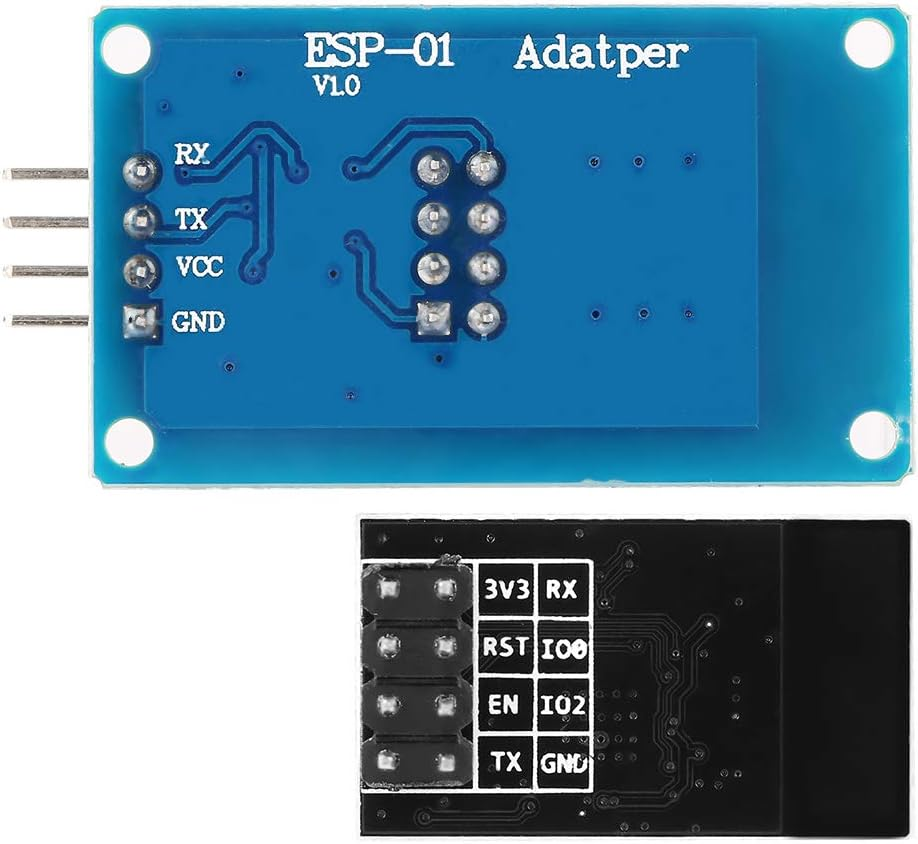 Fasient ESP8266 ESP-01 Wifi Transceiver Module with ESP-01 Adapter for Networking, Smart Home Project image number 3
